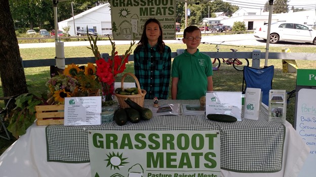 First Year at Boonville farmers market. Kids seem so small. 