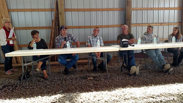 Panel of local farms addressing selling local 